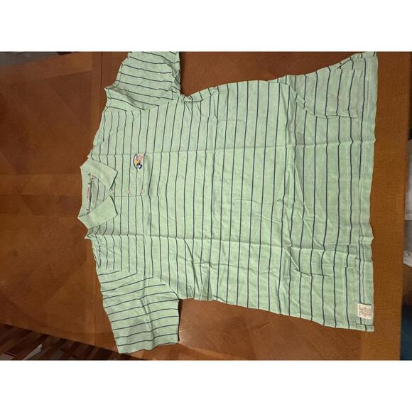 Peter Millar Other - Peter Millar Carolina Cup Light Green Striped Polo Shirt
